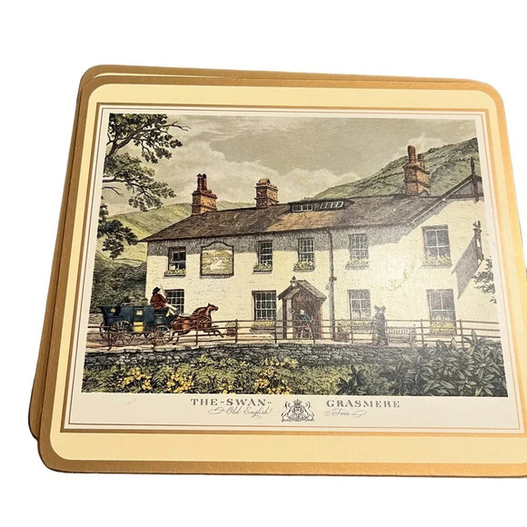 Vintage Pimpernel Place Mats in Box Unused 6 English Pubs - Picture 12 of 13